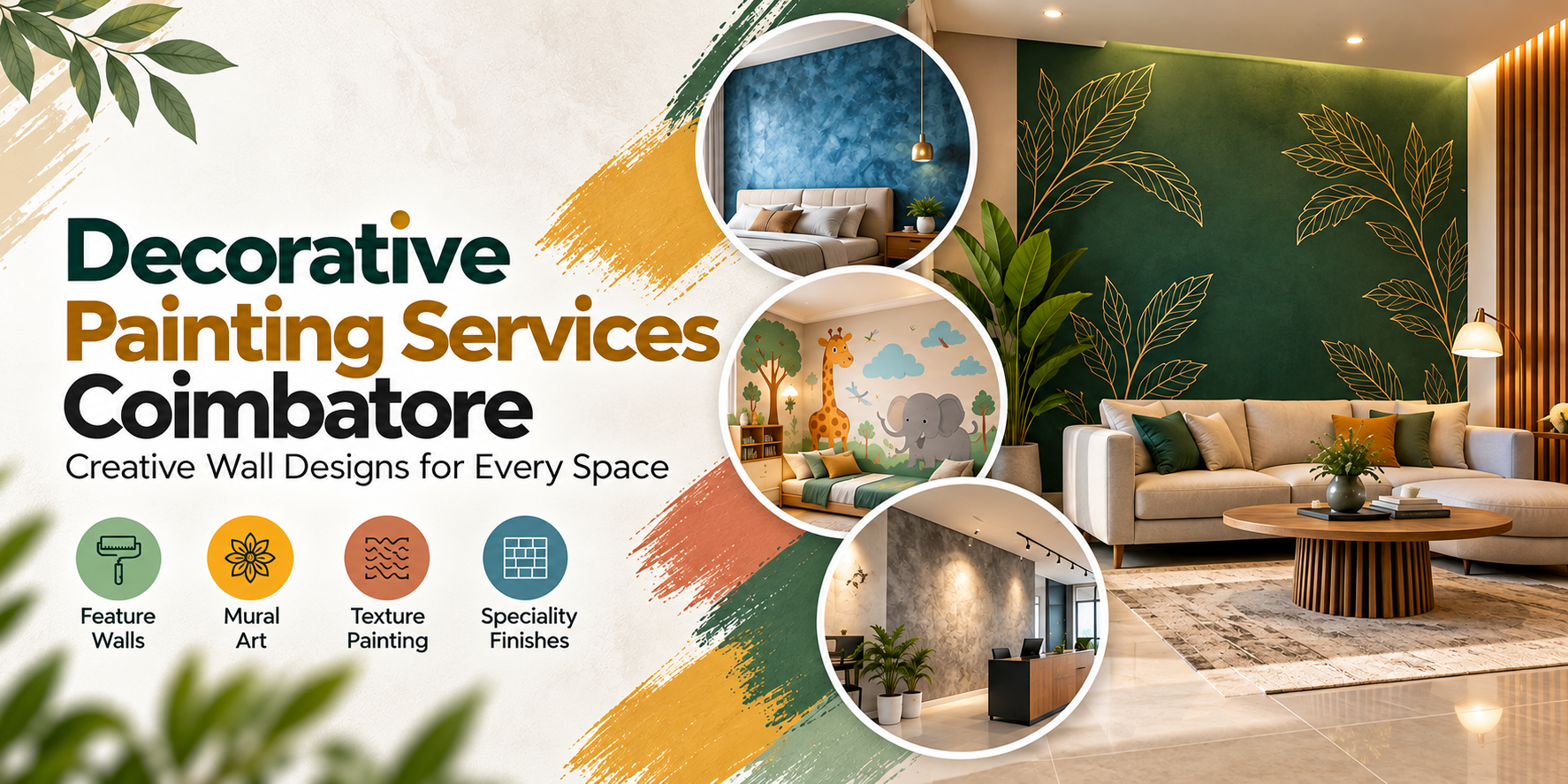Decorative Painting Services Coimbatore by Dott Design